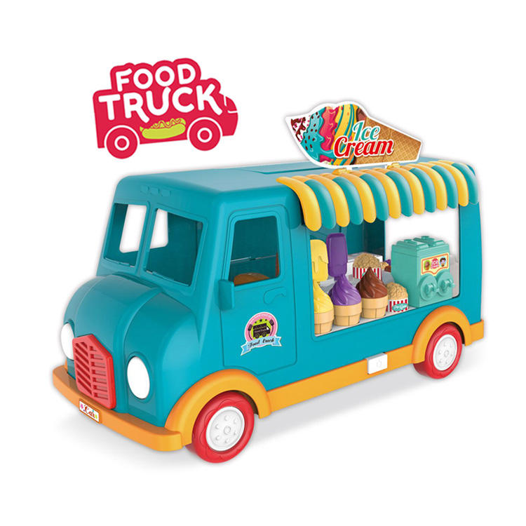 Kids' Fast Food Truck Playset – Pretend Play Toy with Music & Light