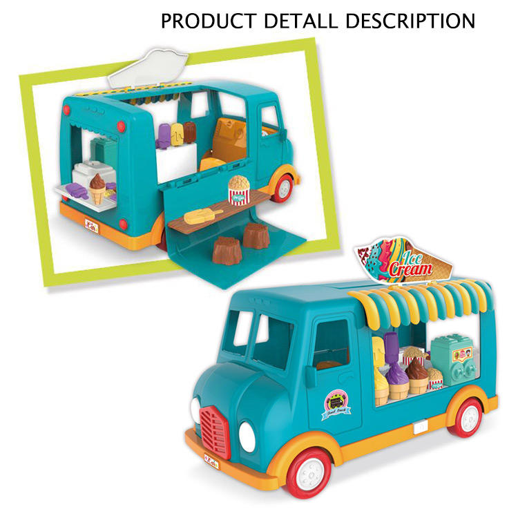 Kids' Fast Food Truck Playset – Pretend Play Toy with Music & Light