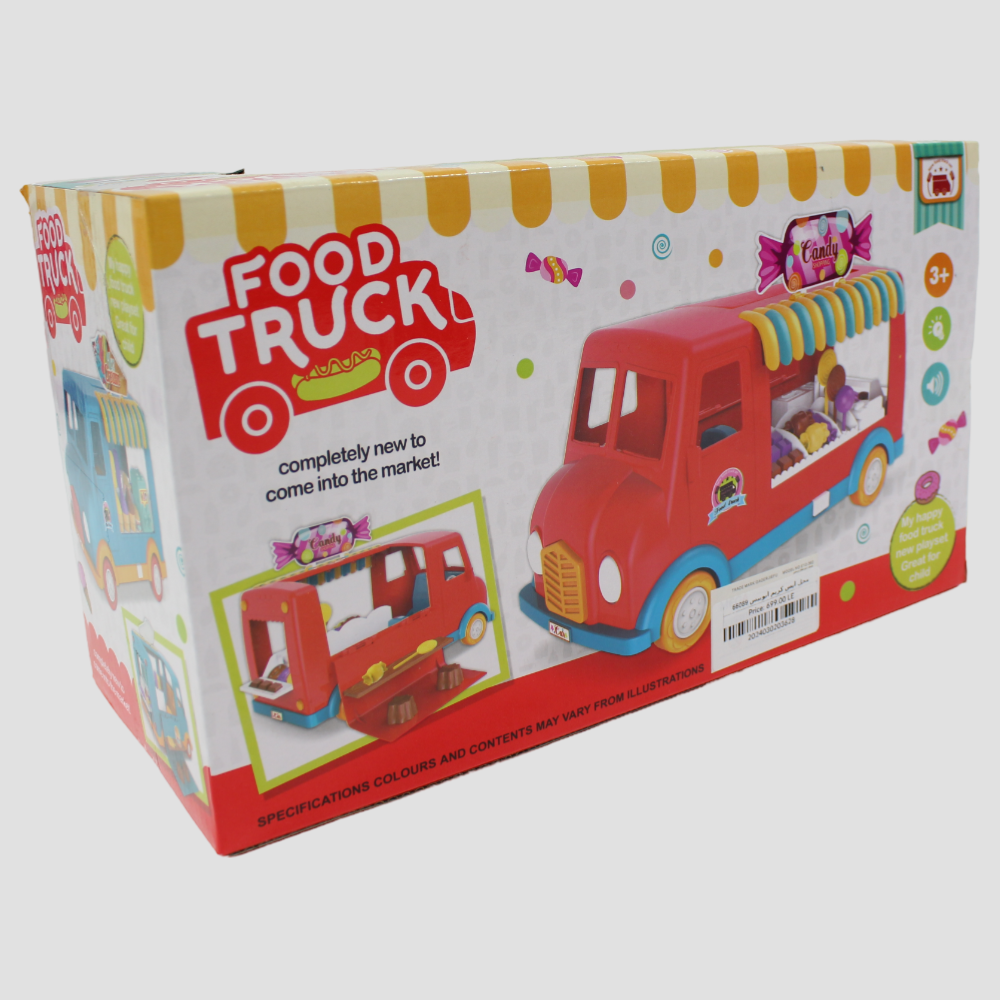 Kids' Fast Food Truck Playset – Pretend Play Toy with Music & Light