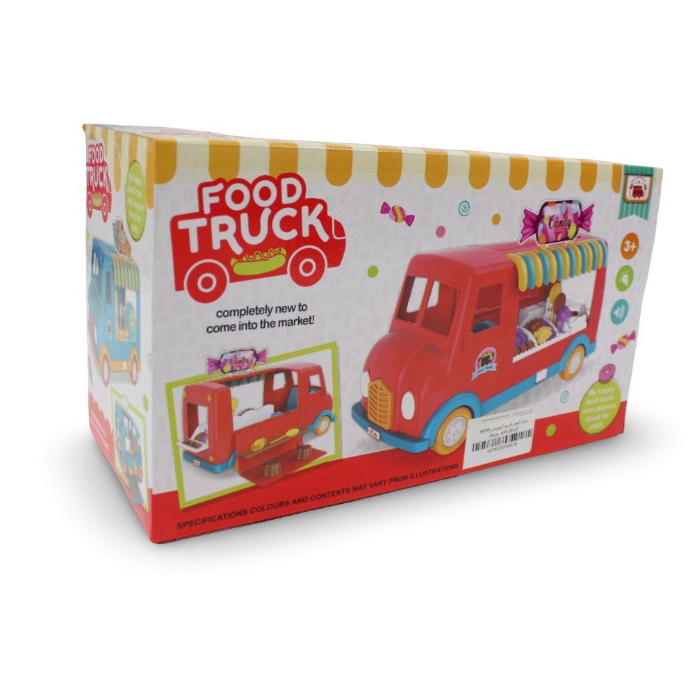 Kids' Fast Food Truck Playset – Pretend Play Toy with Music & Light