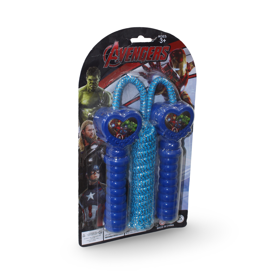 Marvel Avengers Jump Rope Heart-Shaped Handles – Blue - Toys - For Baby
