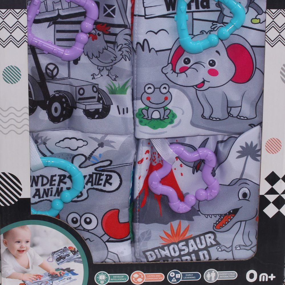 Black and White Soft Book Set (4 Pcs)