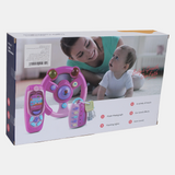 Sticker Cartoon Toy Set with Light