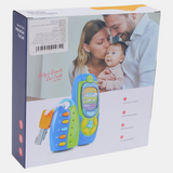 2-Piece Interactive Toy Set – 15 cm Phone & 16 cm Key Chain with Lights