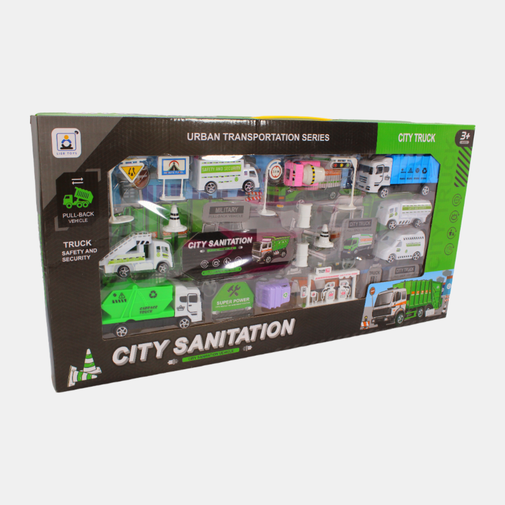 City Sanitation Trucks Playset – Imaginative Fun for Kids