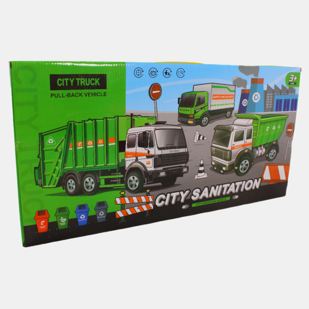 City Sanitation Trucks Playset – Imaginative Fun for Kids