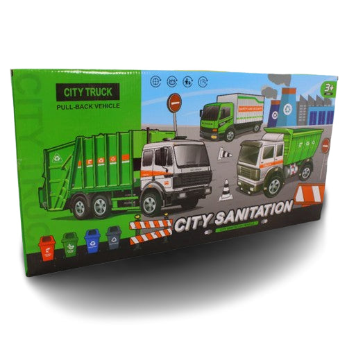 City Sanitation Trucks Playset – Imaginative Fun for Kids
