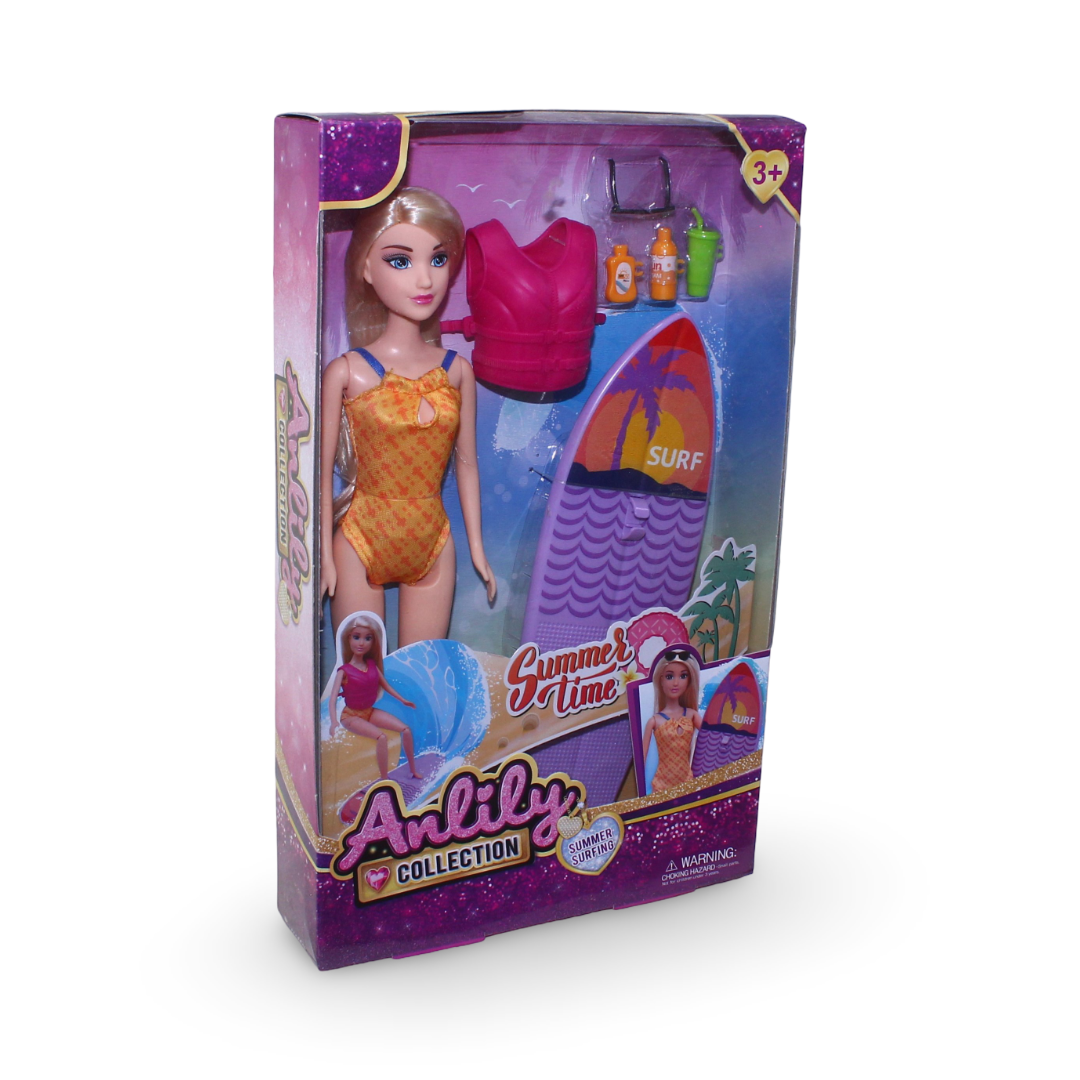 Anlily Fashion Doll "Hello Summer" Collection with Accessories - Toys