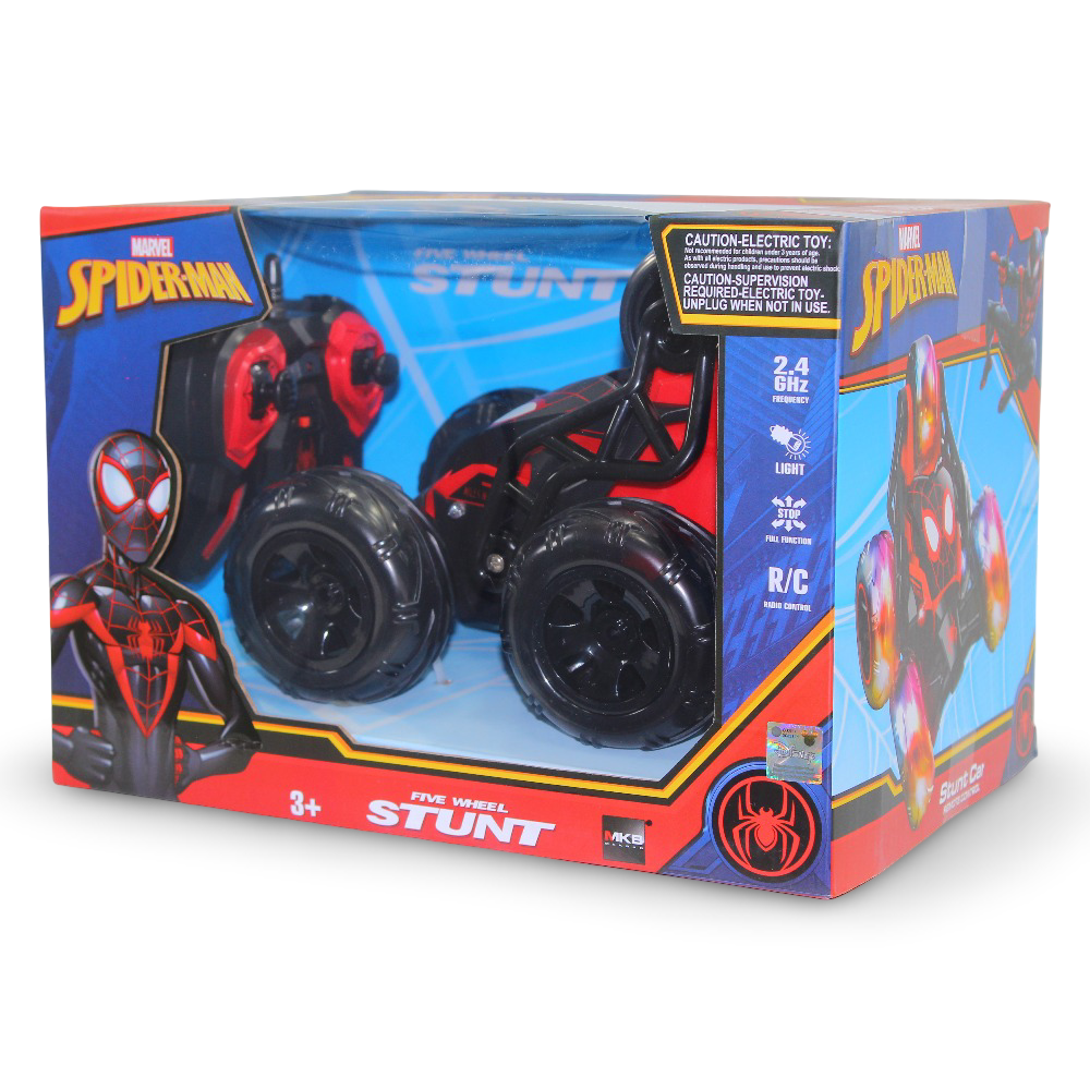 R/C Spider-Man Five Wheel Stunt Car