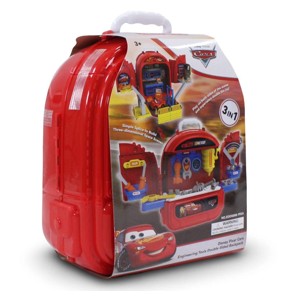 Cars 3-in-1 Tools Set – Pretend Mechanic Workshop and Carry Case