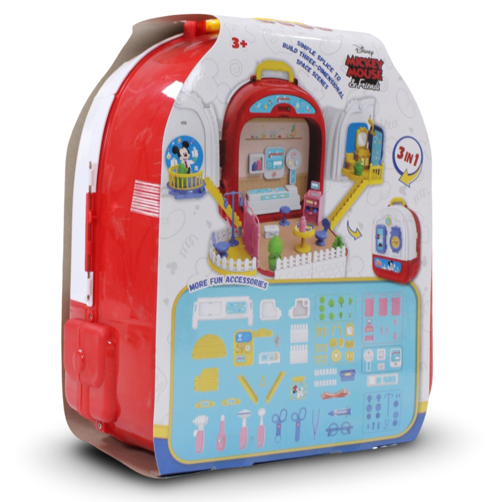 Mickey Mouse 3-in-1 Doctor Set – Medical Playset and Carry Case