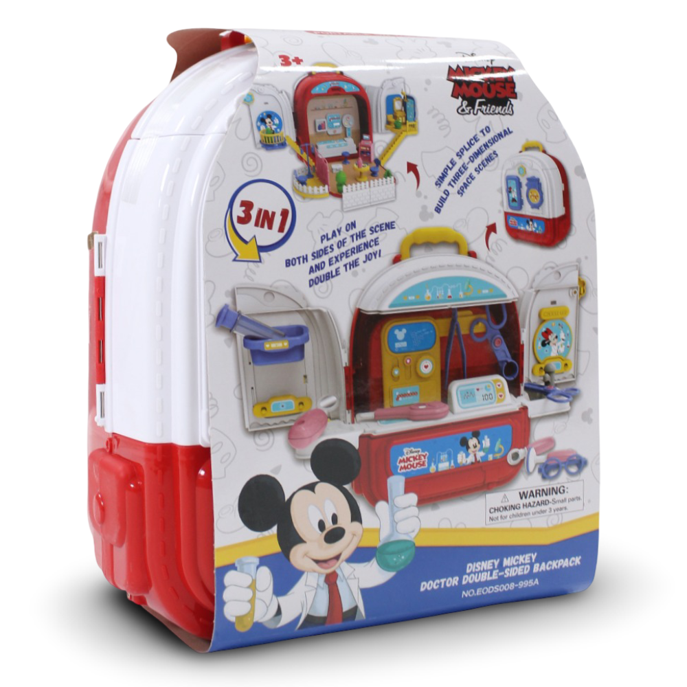 Mickey Mouse 3-in-1 Doctor Set – Medical Playset and Carry Case