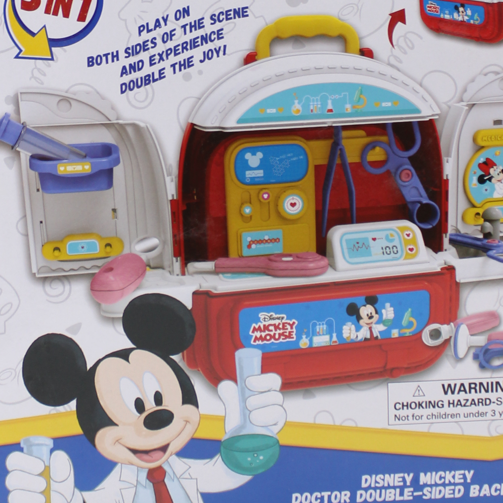 Mickey Mouse 3-in-1 Doctor Set – Medical Playset and Carry Case