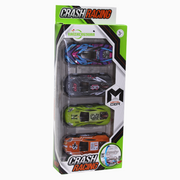 Crash Racing Die Cast Cars - 4 Pcs