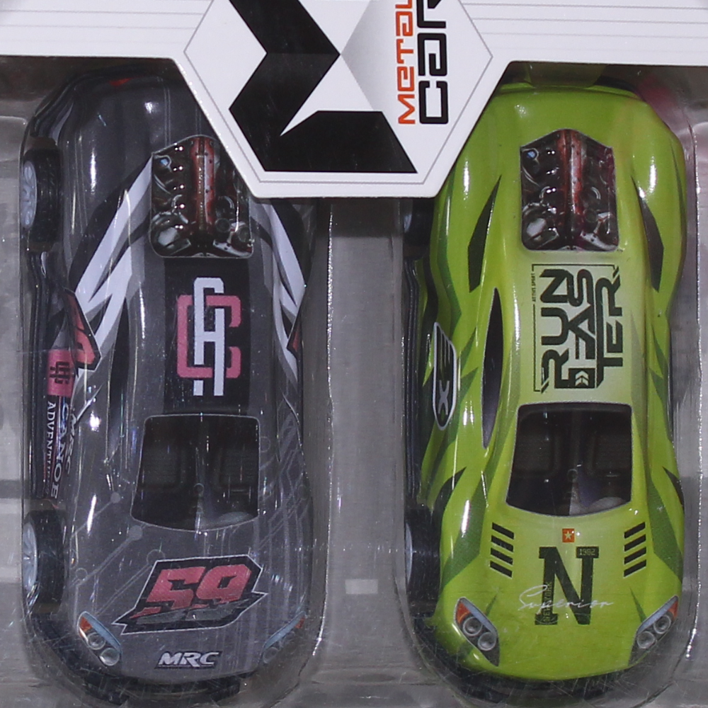 Crash Racing Die Cast Cars - 4 Pcs
