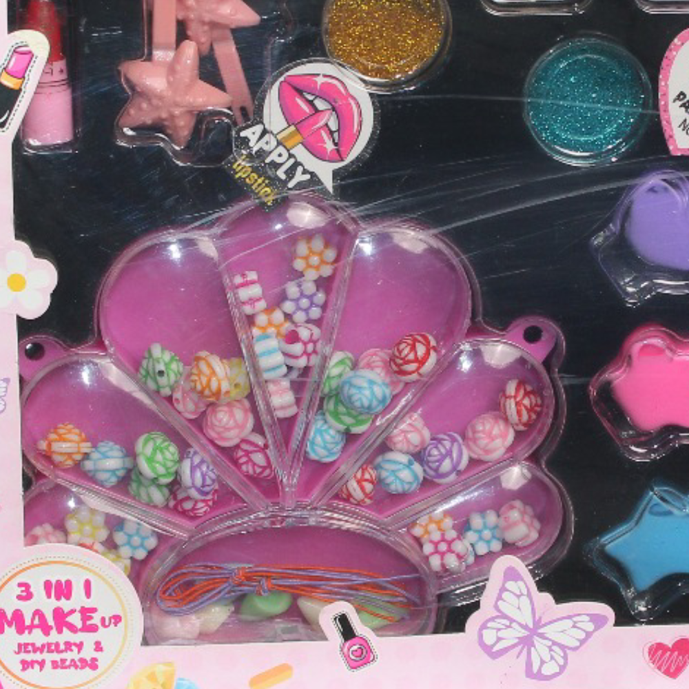 Cosmetic Set (Makeup, Jewelry, and DIY Beads)