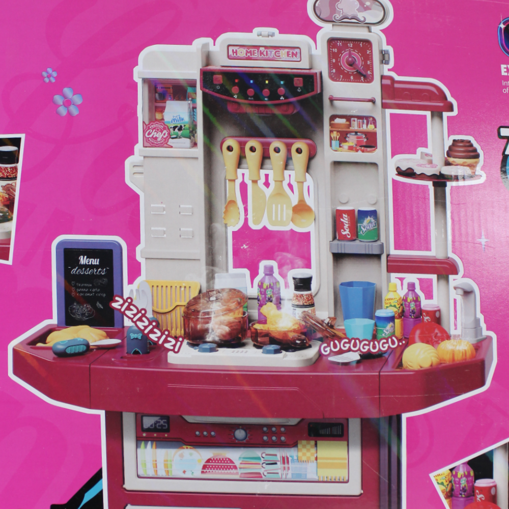 Spray Home Kitchen Set with Light & Music - 71 Pieces