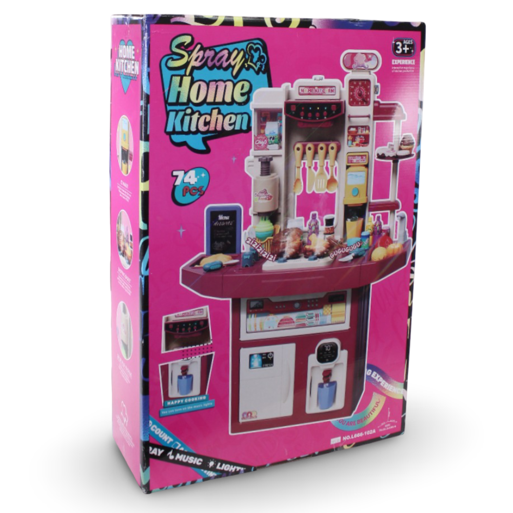 Spray Home Kitchen Set with Light & Music - 71 Pieces