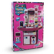Spray Home Kitchen Set with Light & Music – 74 piece