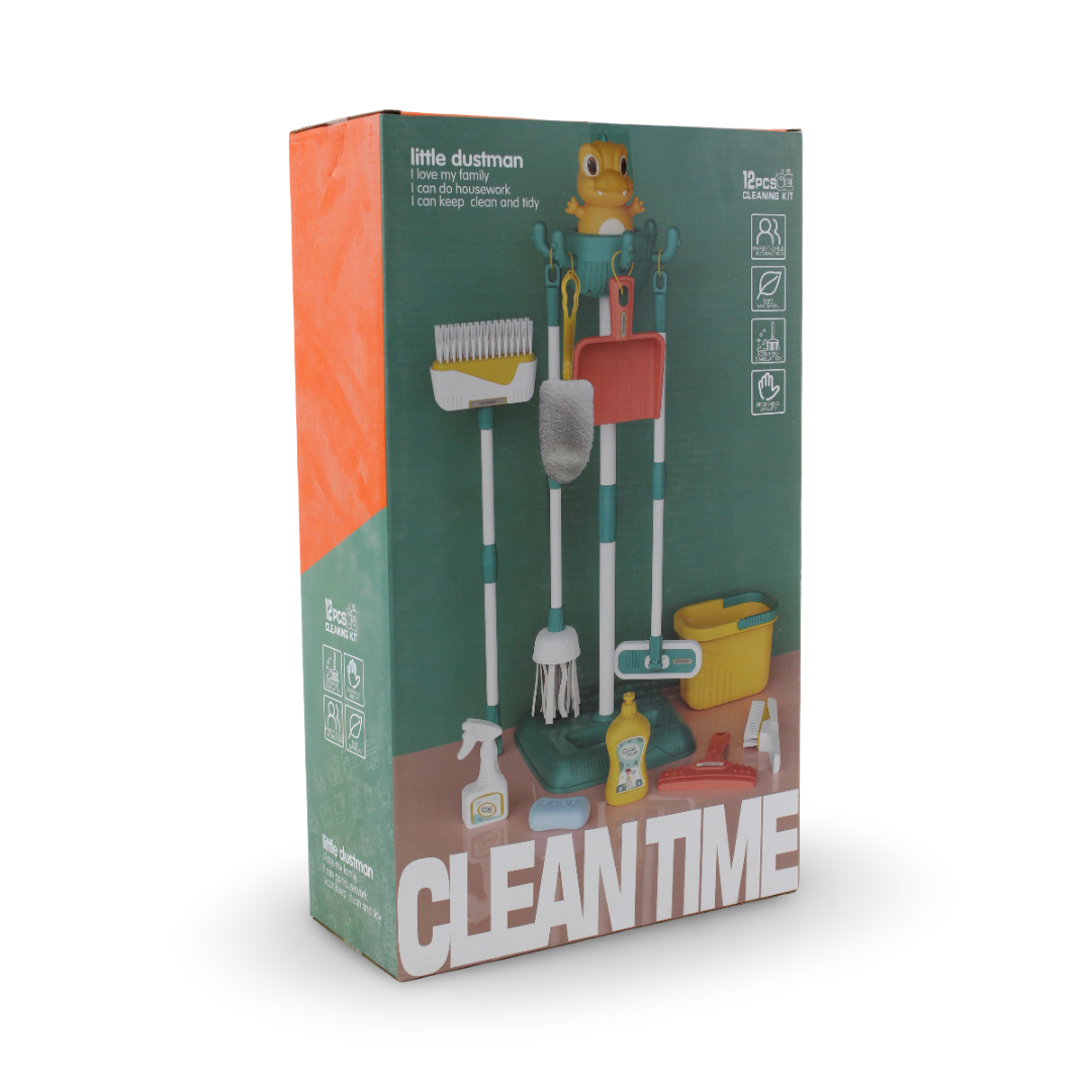 Little Dustman Cleaning Playset – 12 Pcs