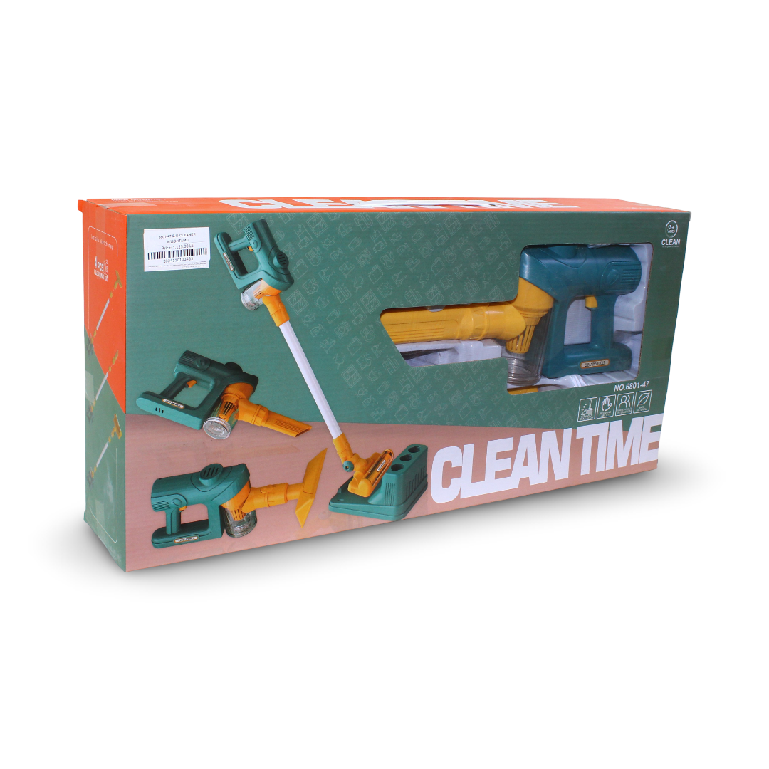 Clean Time 3-in-1 Children's Vacuum Cleaner Toy