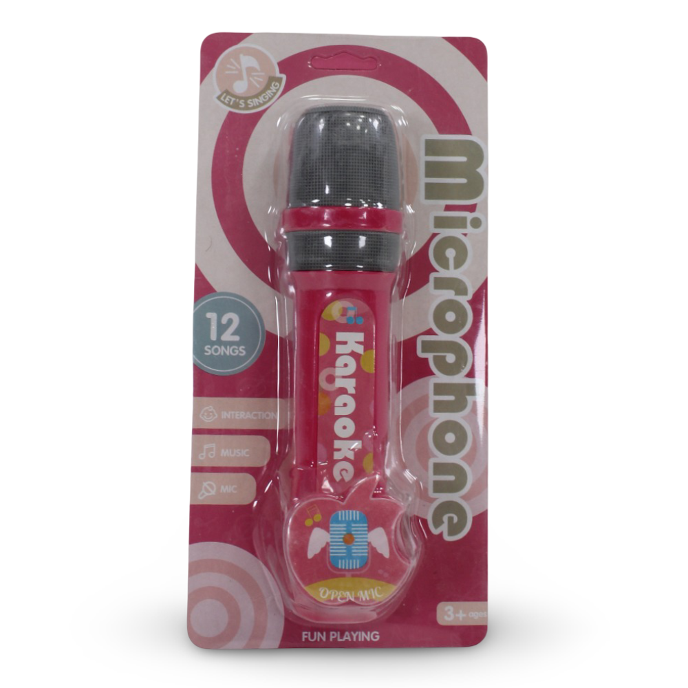 Karaoke Microphone with Music - Red