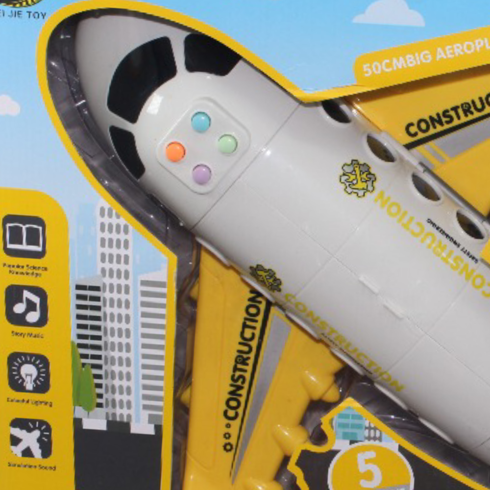 DIY Engineering Airplane Playset with Sound & Light
