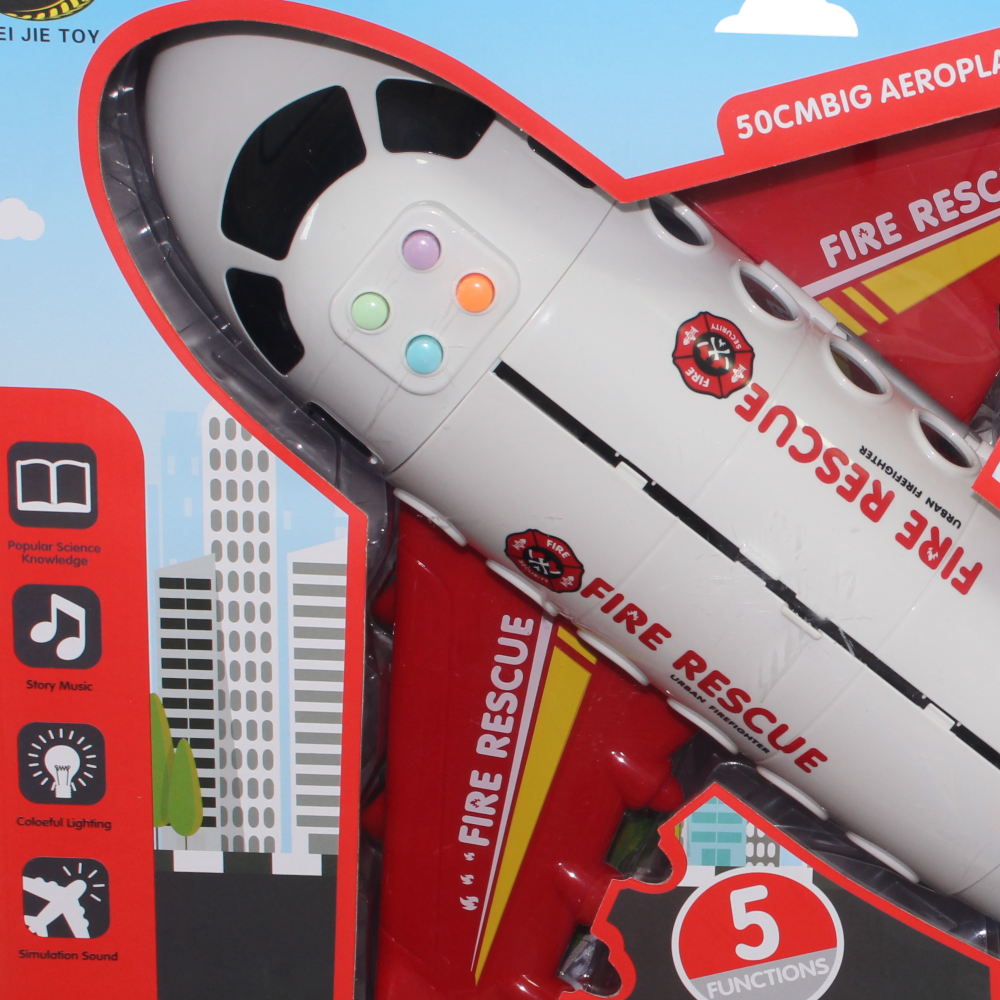 DIY Fire Fighting Airplane Playset with Sound & Light