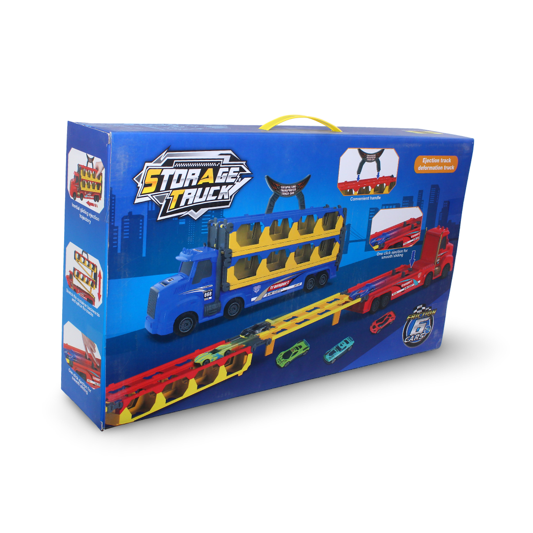 Storage Truck Car Hauler Toy Set