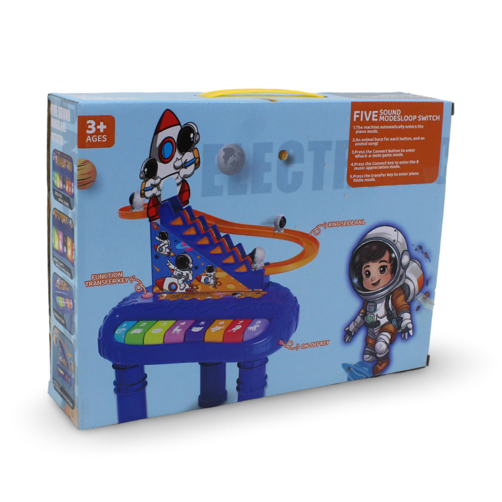 Space 2-in-1 Slide and Piano Toy
