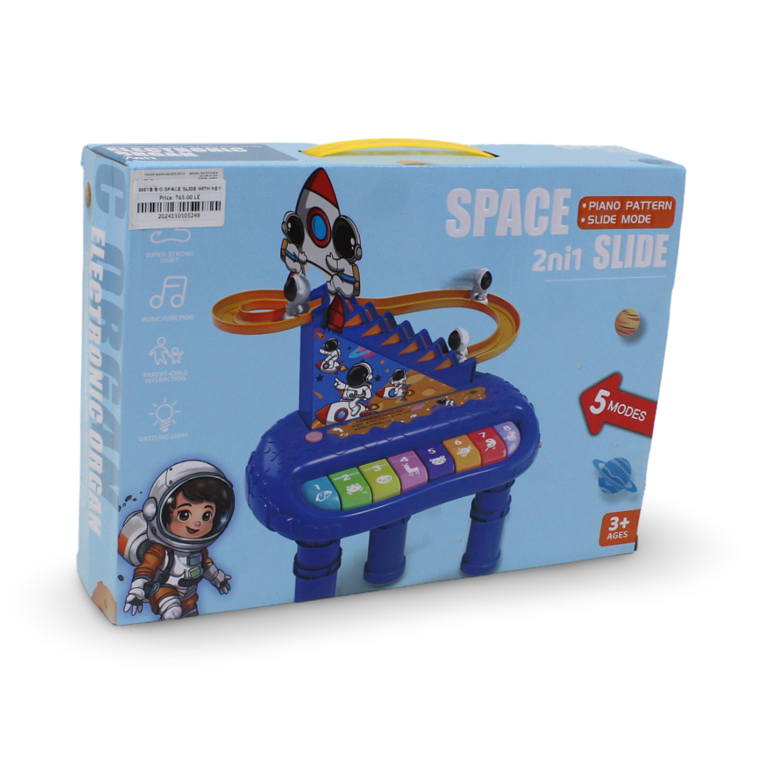Space 2-in-1 Slide and Piano Toy