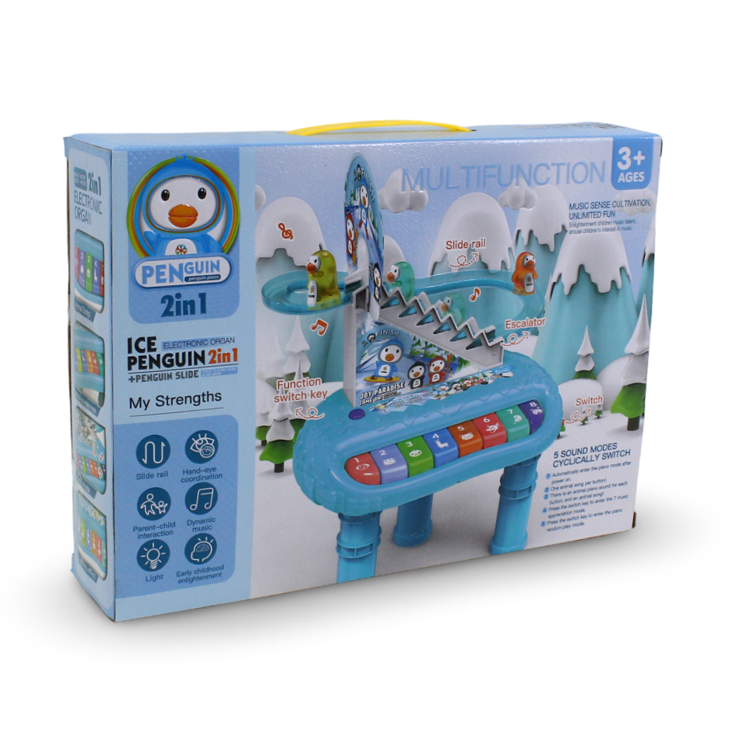 Destonl Ice Penguin 2-in-1 Slide Piano