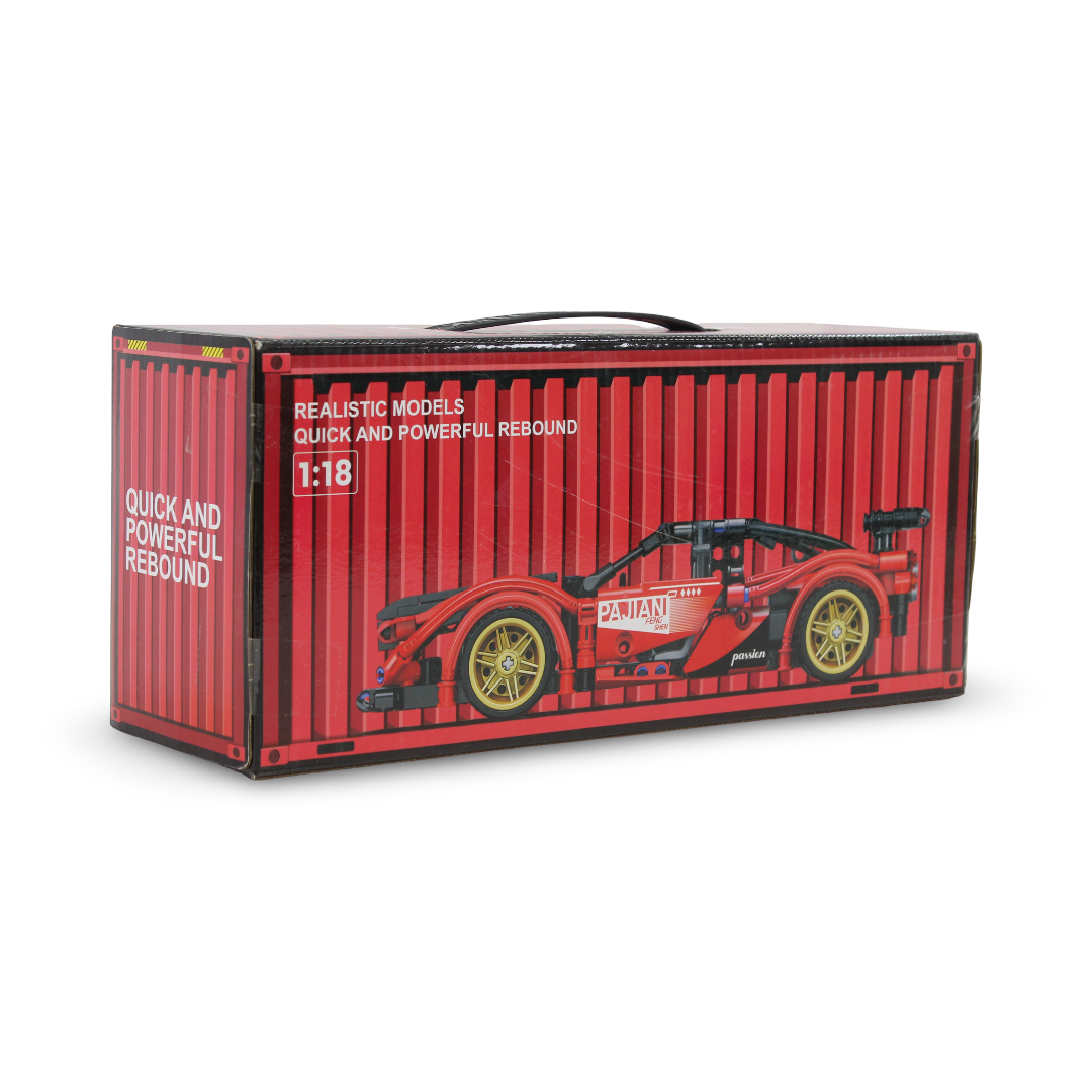 Supercar Realistic Models Sports Car Building Set – Red