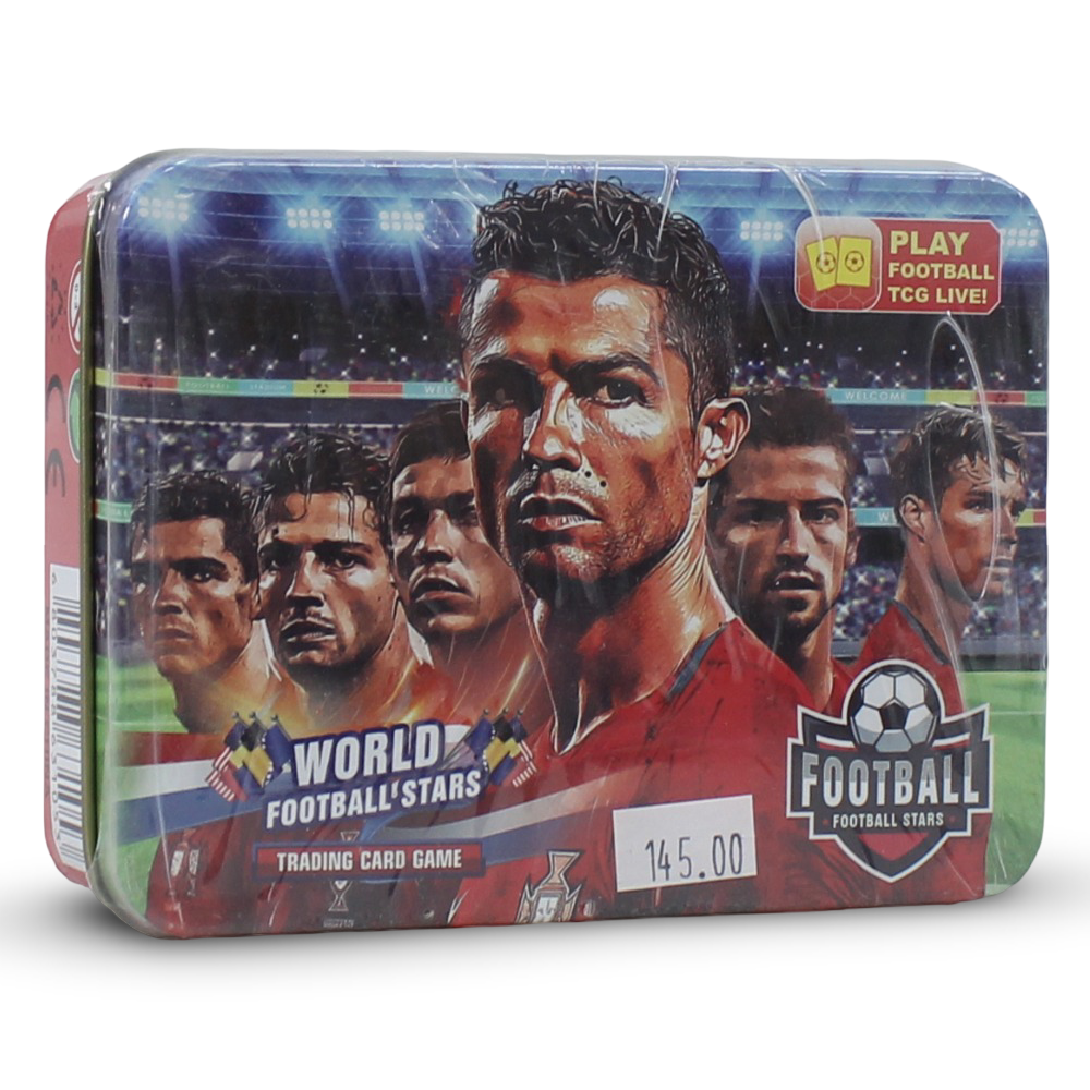 World Football Stars Trading Card Game Tin Box Set – Collector’s Edition Trading Cards