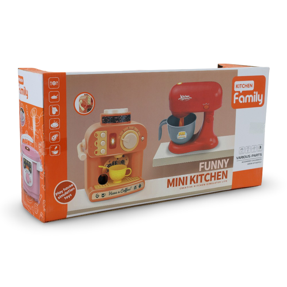 Funny Mini Kitchen Coffee Machine Playset with Sound & Light