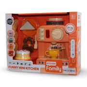 Funny Mini Kitchen Coffee Machine Playset with Sound & Light