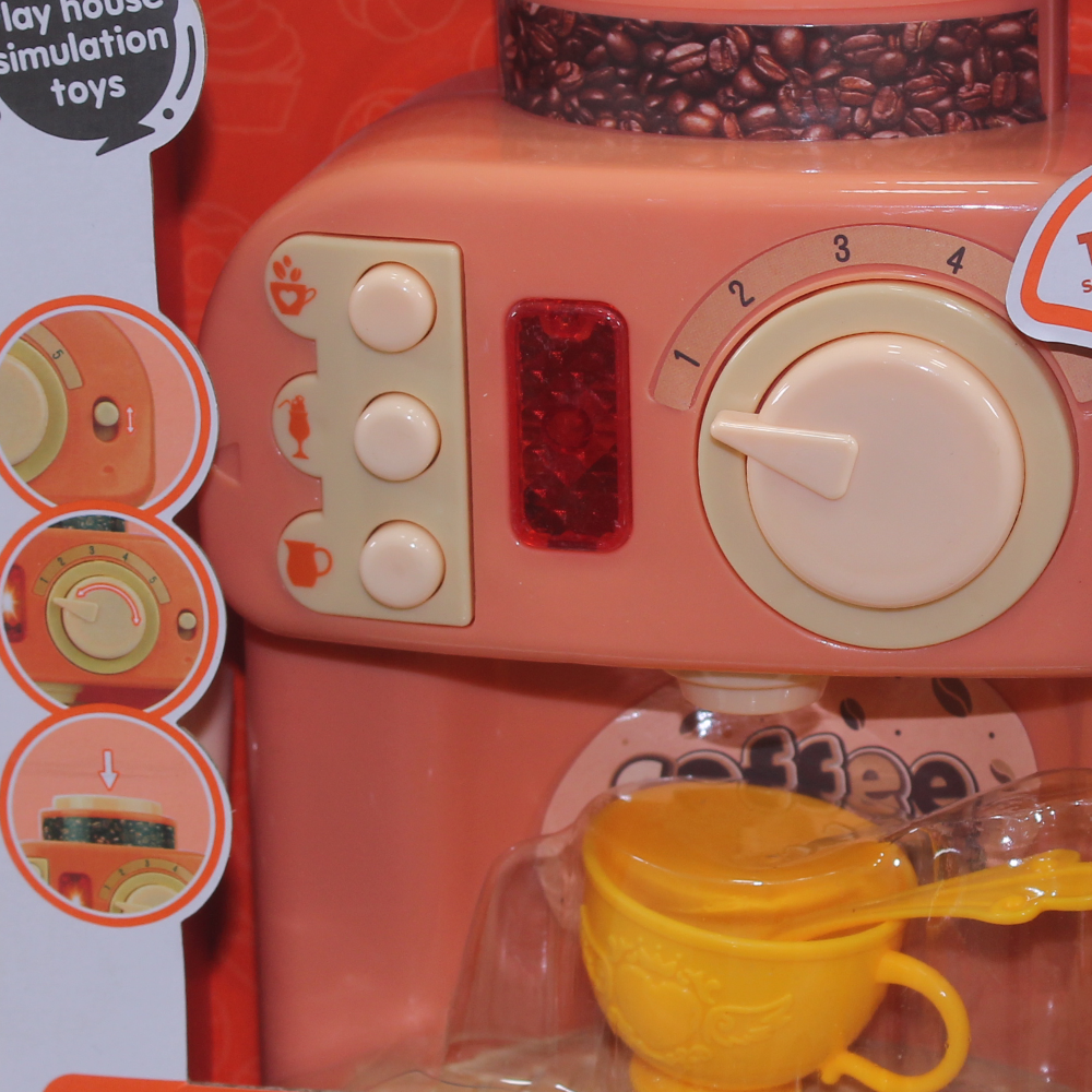 Funny Coffee Machine Playset with Sound & Light