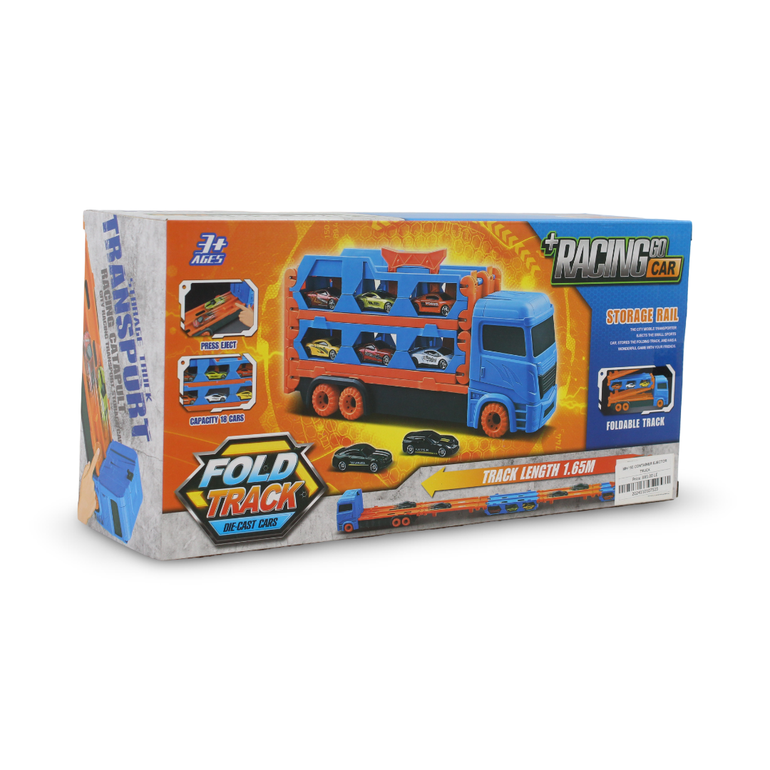 Racing Go Car Foldable Transporter Truck Toy