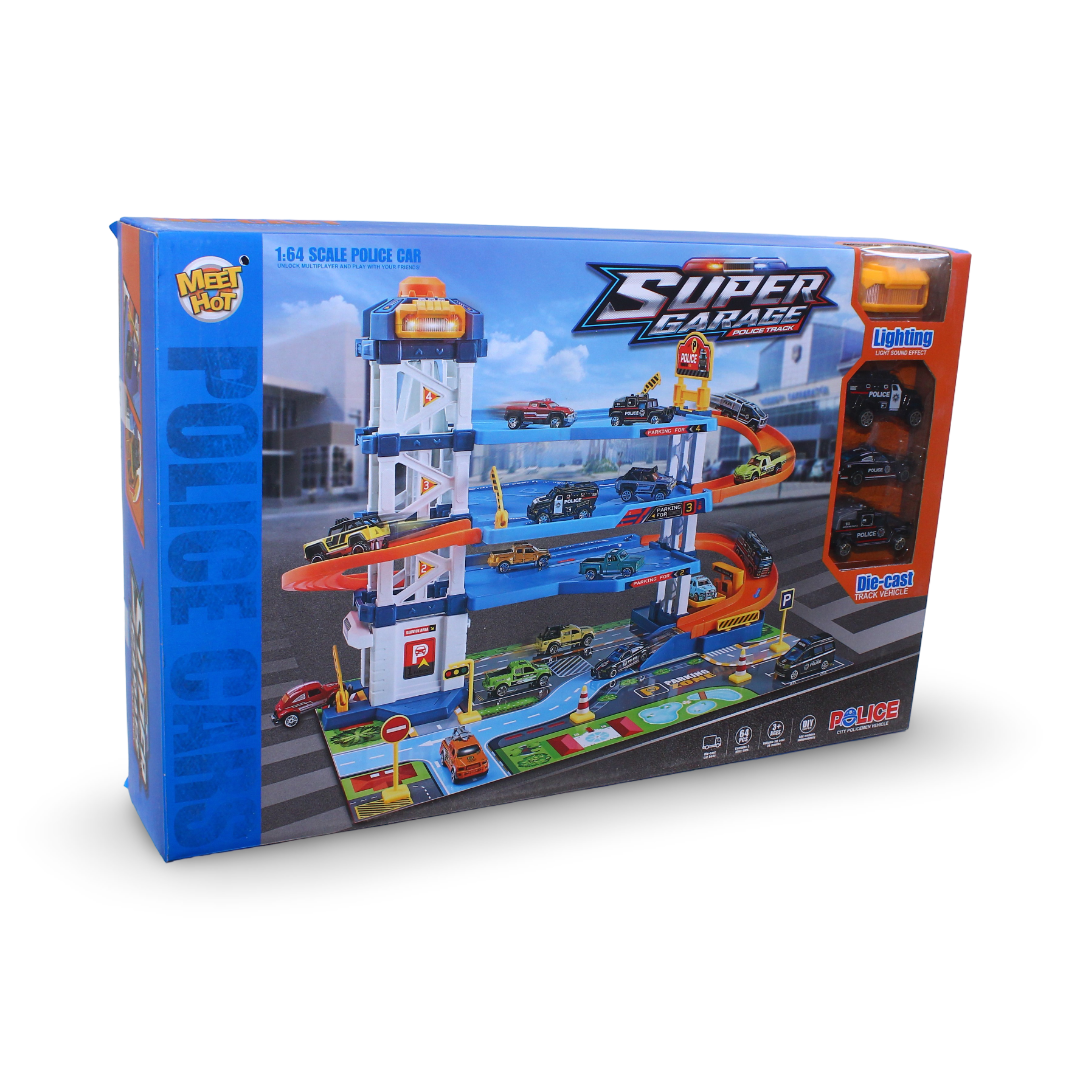 Dollox Parking Garage Toy Playset - Toys - OKO