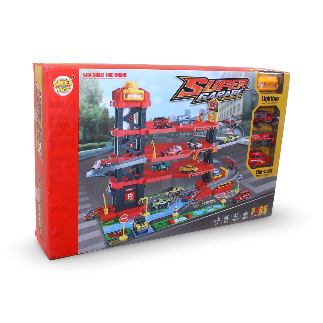 Meet Hot Super Garage Fire Station Playset