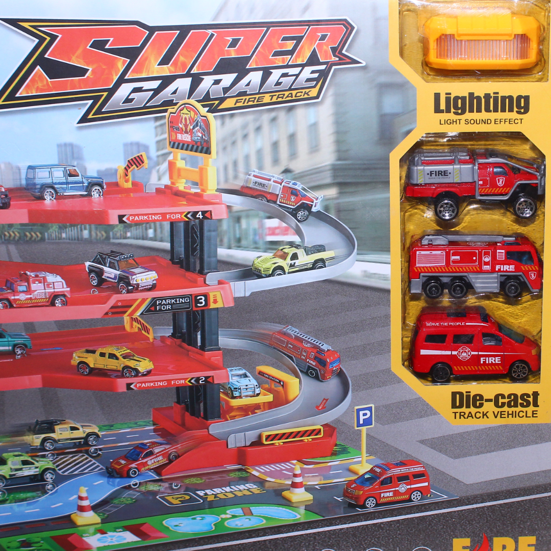 Meet Hot Super Garage Fire Station Playset