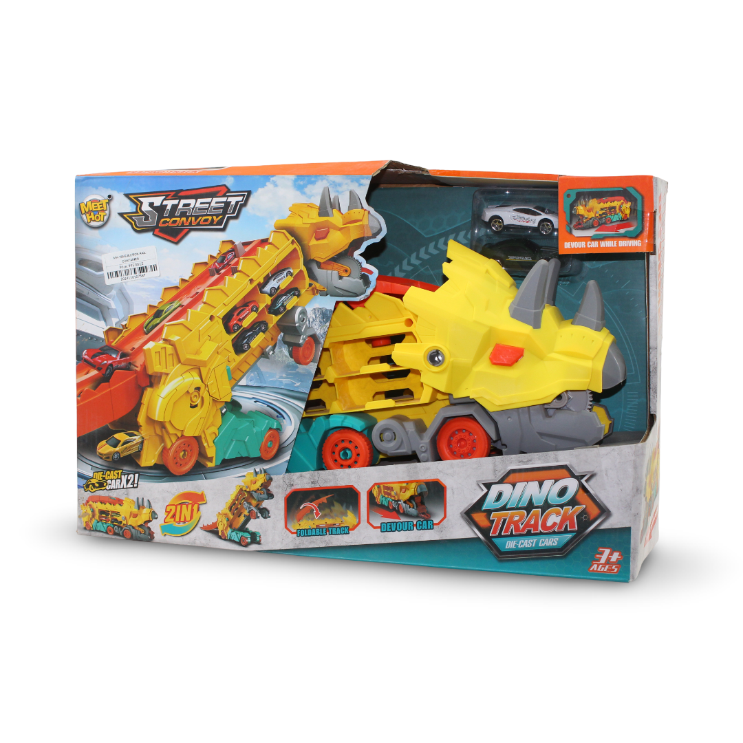 Meet Hot 2-in-1 Dino Track Transporter Toy