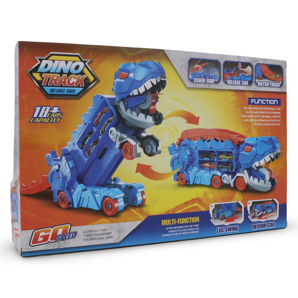 2-in-1 Dino Track Street Convoy Play Set