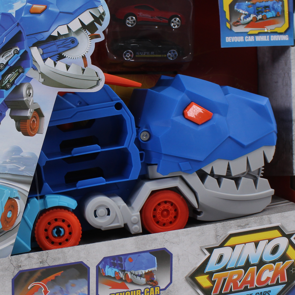 2-in-1 Dino Track Street Convoy Play Set
