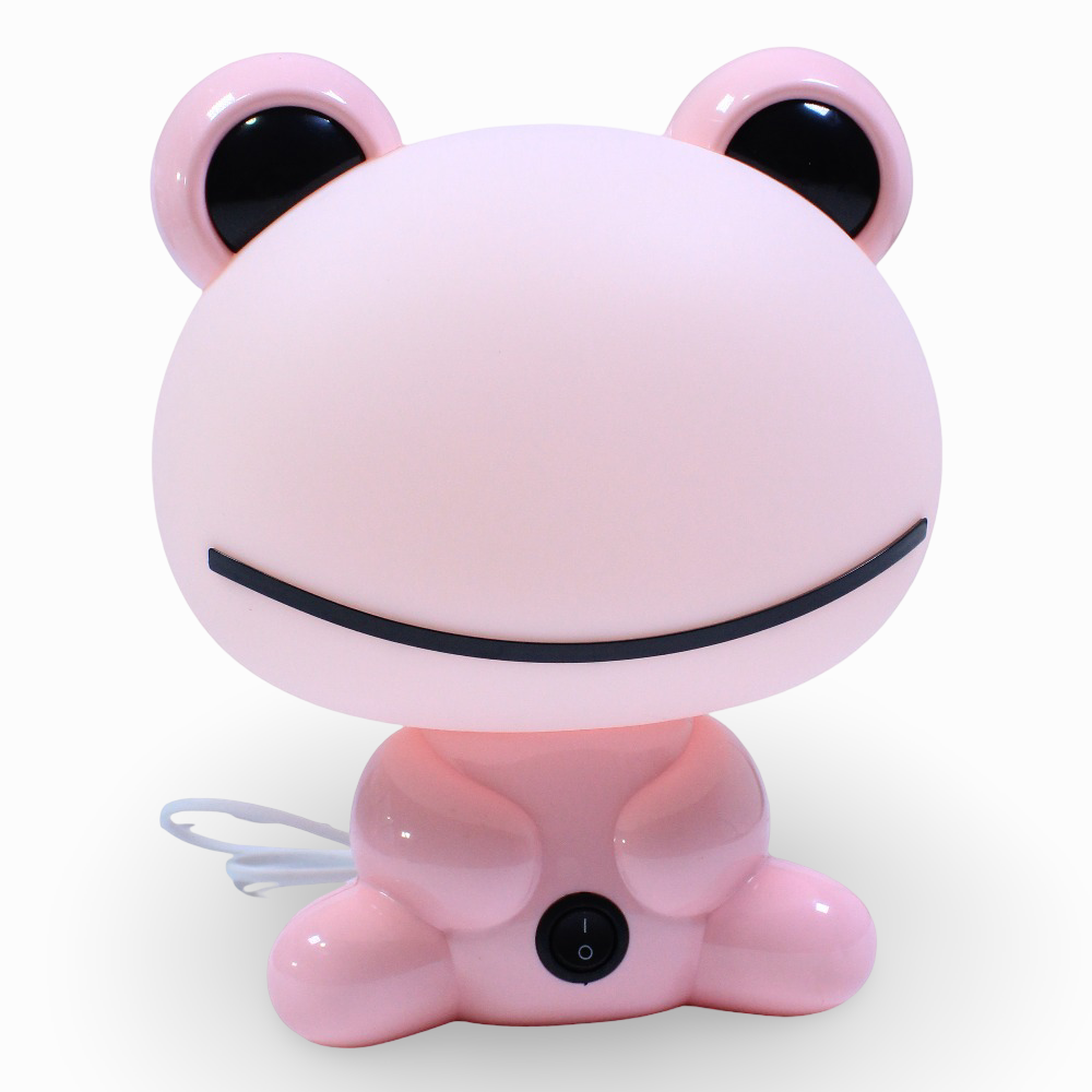 Mini Cartoon Table Lamp - Pink Frog