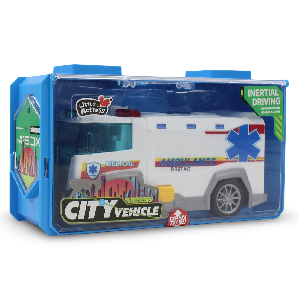 Friction Car with Sound & Light - Toys - Little Actress