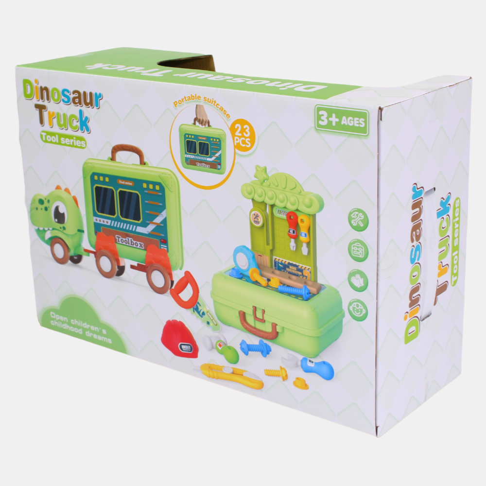 Dinosaur Truck Deformation Workshop – Pretend Play Tool Set