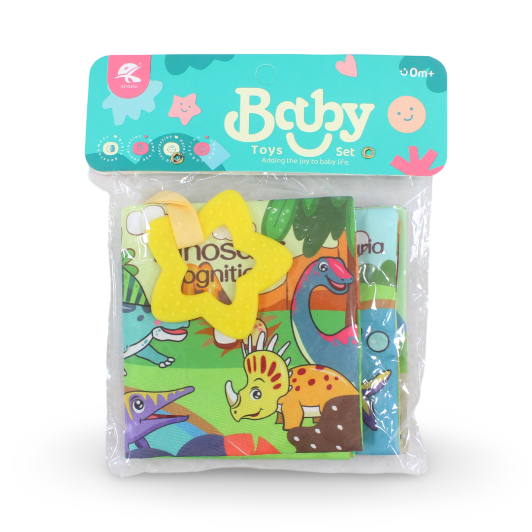 Baby Cognitive Cloth Book Set with Dinosaur Themes