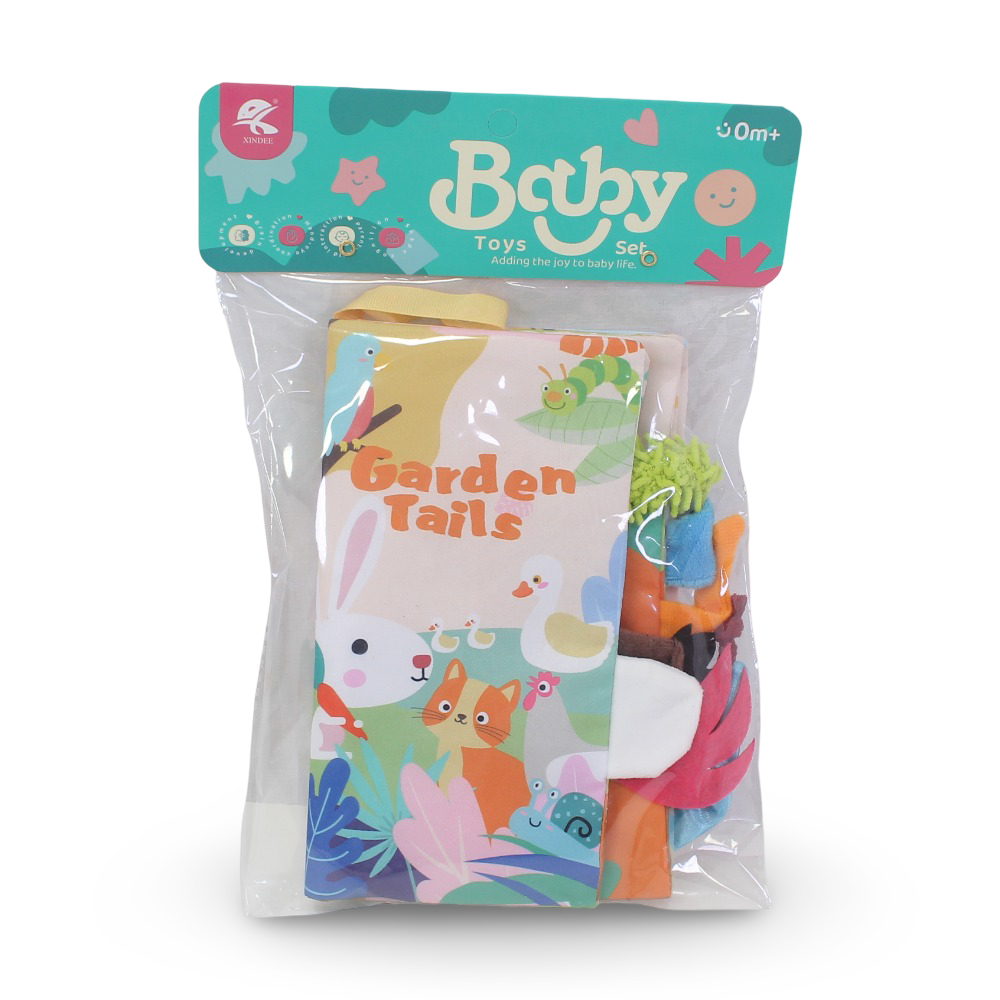 Baby Soft Learning Book – Garden Tails - Toys - OKO