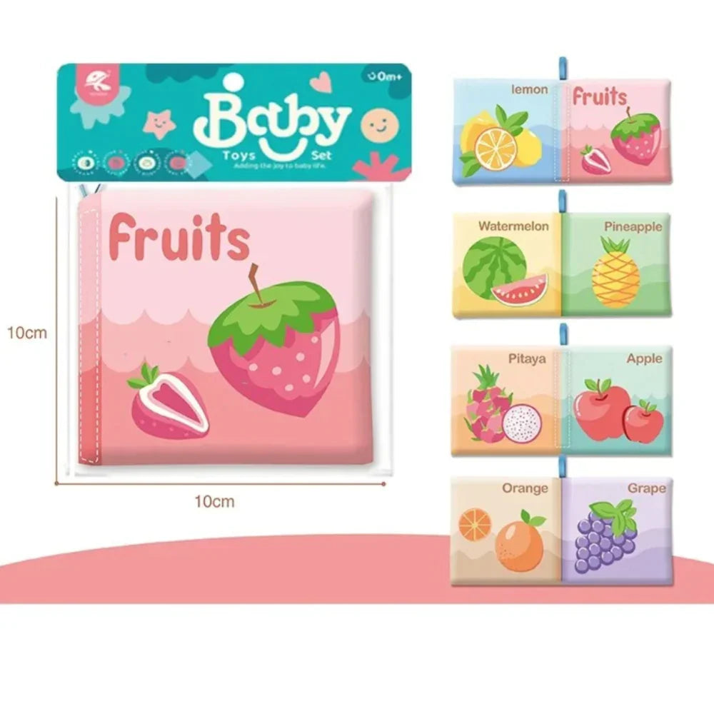 Sensory Soft Book for Learning - Fruits